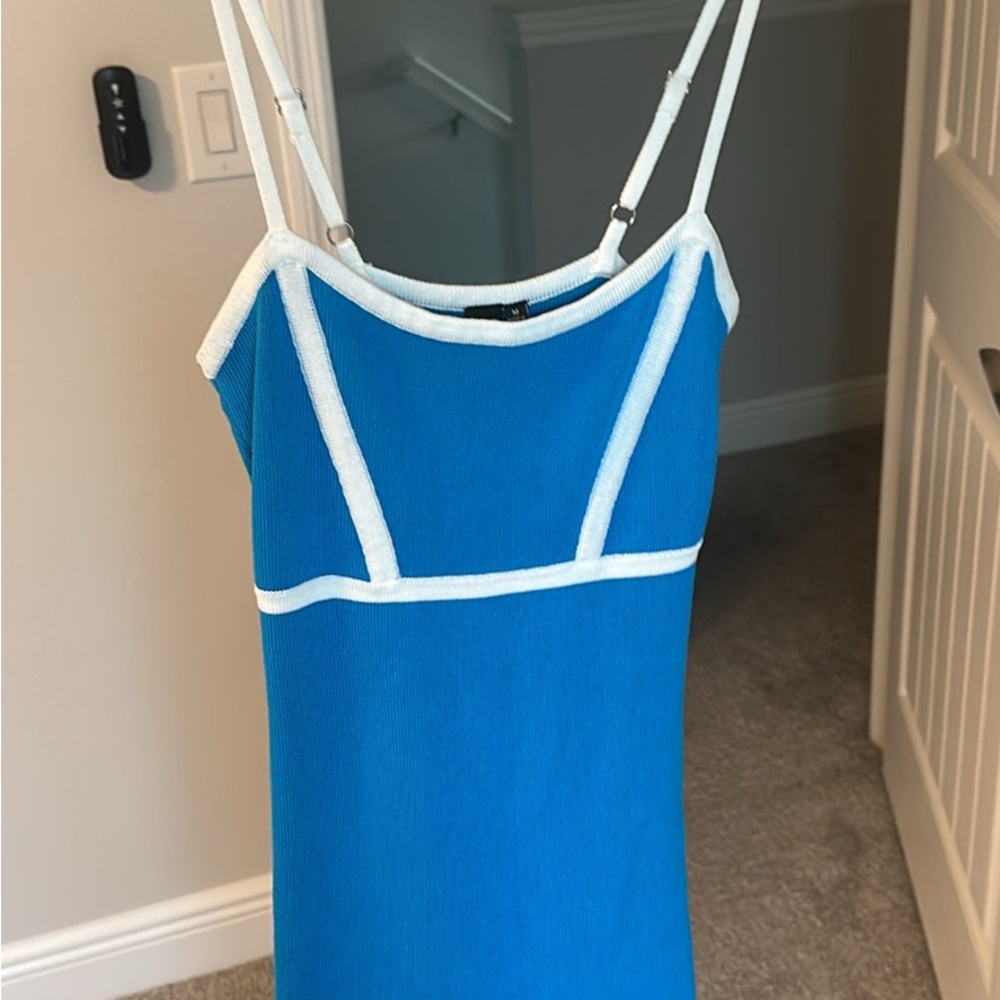 Windsor Blue and White Dress